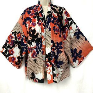 Kut From the Kloth Kimono Top L Floral Silky